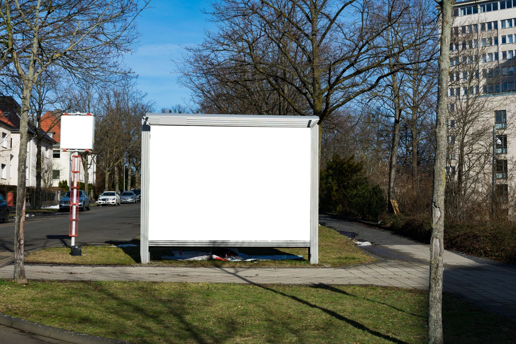 Large format printed signage display