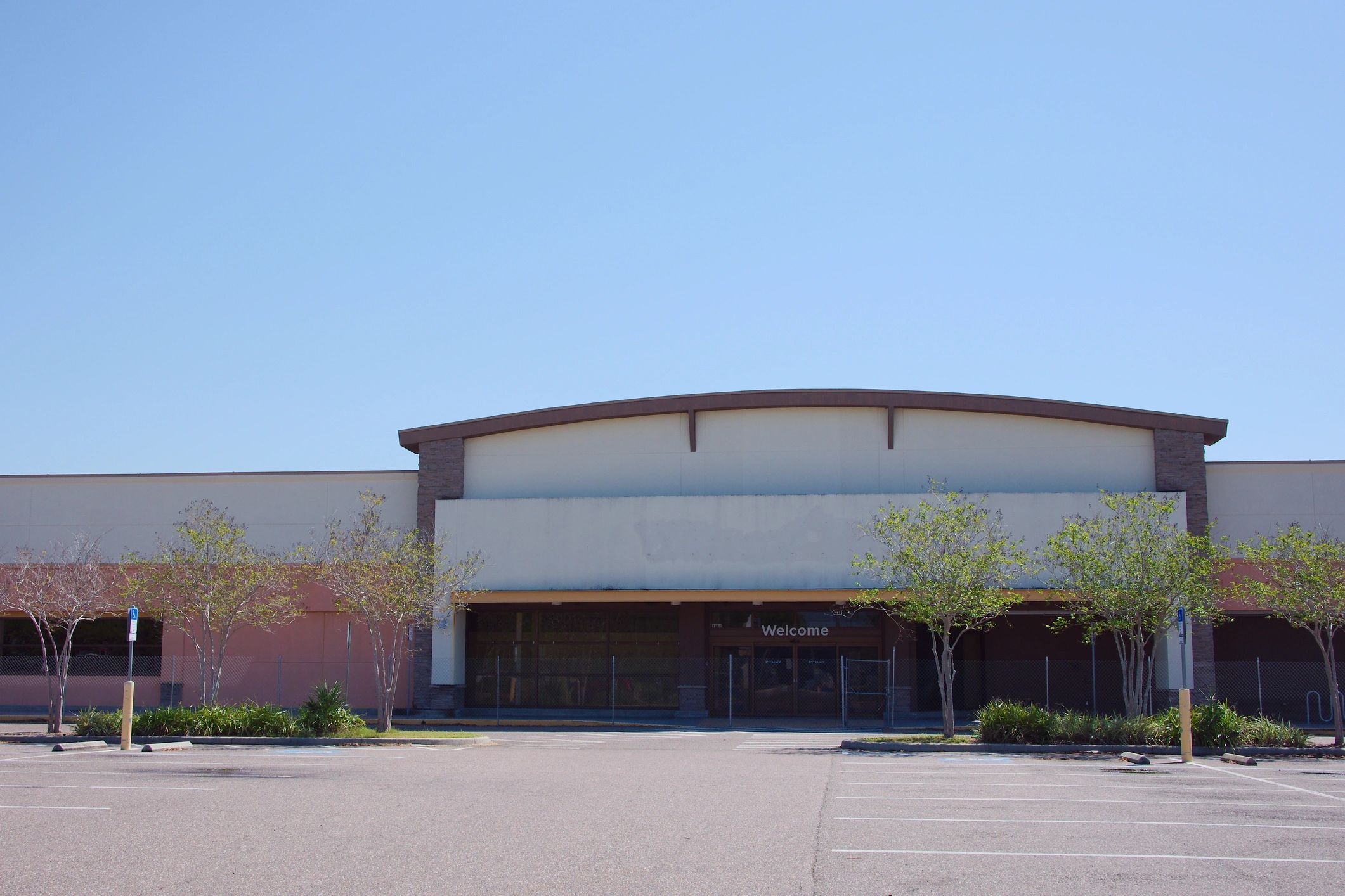 Commercial storefront signage and facade example